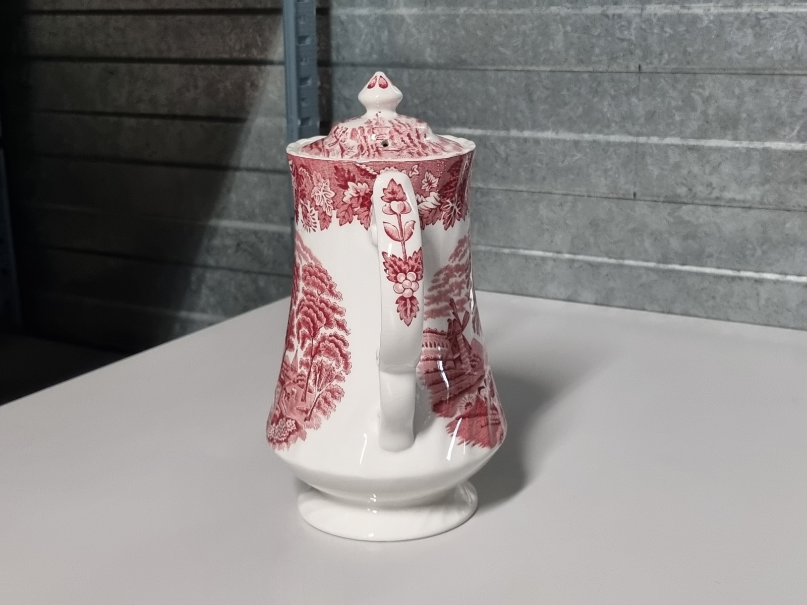 Engels rood Woods Ware Koffiepot 1 liter