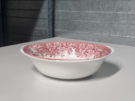 Engels rood 17th Century England Royal Tudor Ware Staffordshire Serveerschaal 21,5 cm
