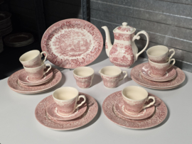 Engels rood English Ironstone Tableware EIT ontbijtservies 6 personen (kasteel)