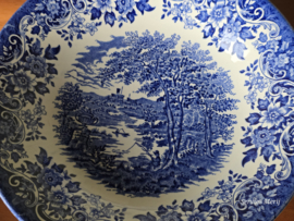 Engels blauw Broadhurst English Scene dinersetje 2 personen
