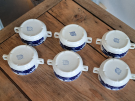 Boch Belgium set 6x soepkom met schotel