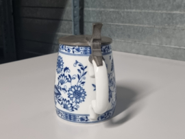 Zwiebelmuster Bier Kroes met deksel