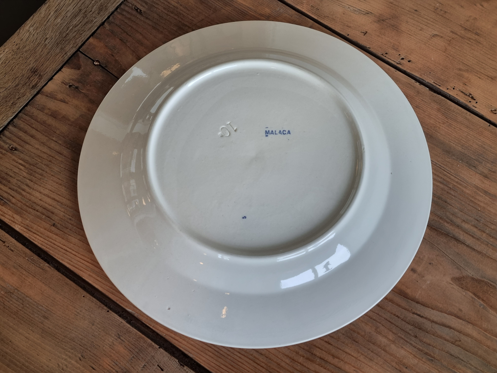 Petrus Regout Malaga licht blauw Pannenkoekenbord 30 cm