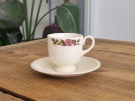 Wedgwood Briar Rose Espresso kop en schotel 6 cm