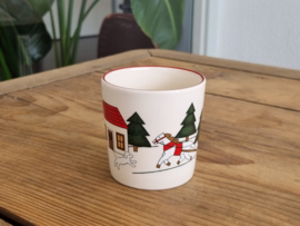 Engels Mason's Christmas Village 1983 Kerstservies Beker met oor