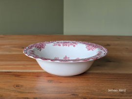 Engels rood Crown Ducal Bristol hoge ronde schaal 20 cm