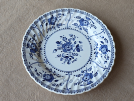 Engels blauw Johnson Bros Indies dinerbord 25 cm