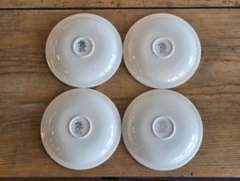 Boerenbont Boch set 4x thee kop en schotel (klein model, rond oortje)