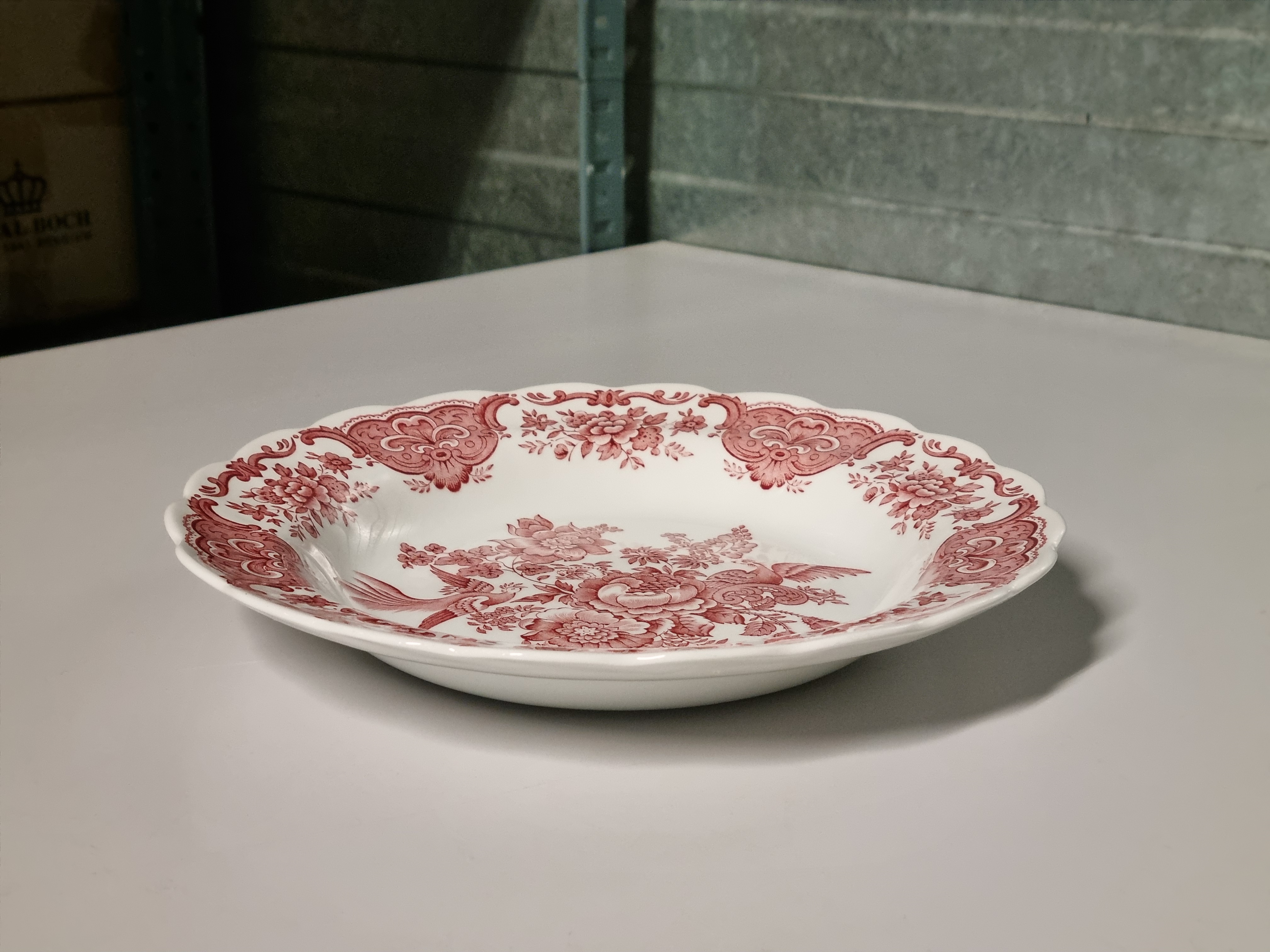 Engels rood Ridgway Windsor diep pasta curry bord 24,5 cm
