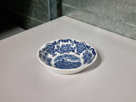 Engels blauw Enoch Wedgwood Royal Homes Of Britain schaaltje 12,5 cm