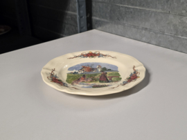 Frans Sarreguemines Obernai onbijtbord 21,5 cm (kerk)