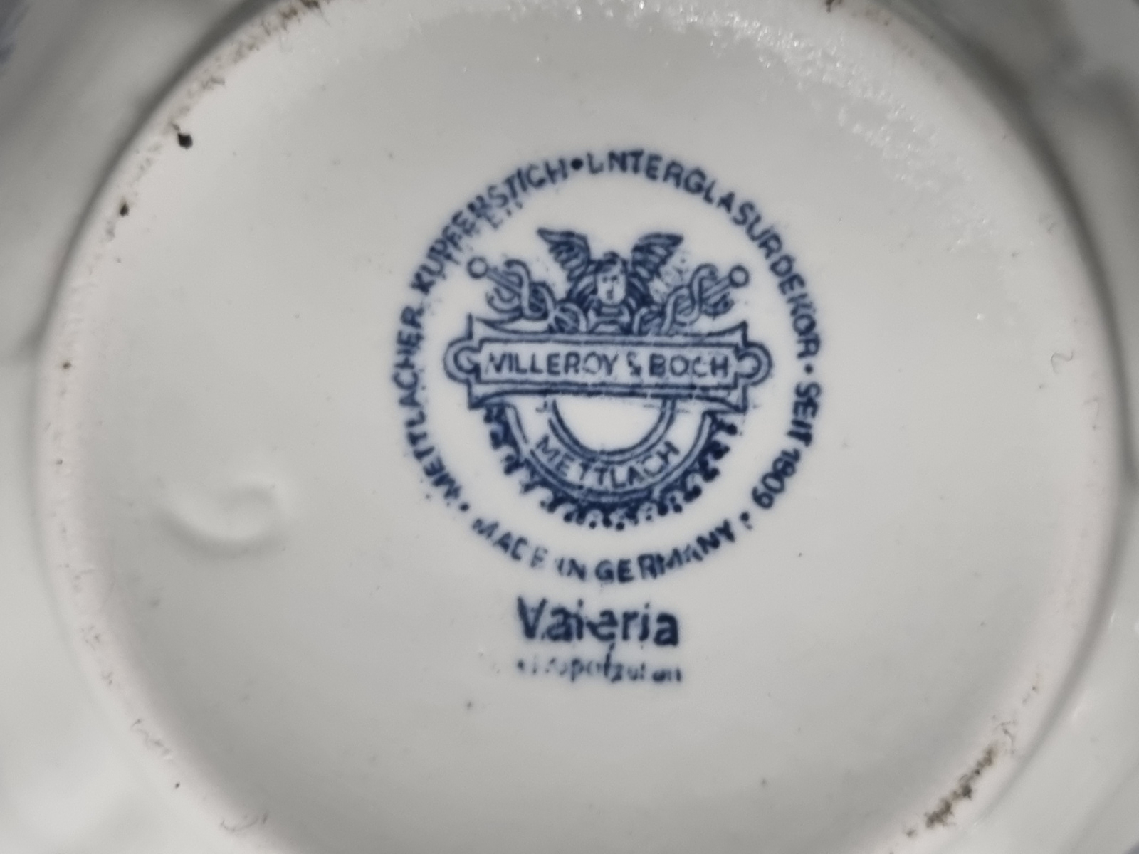Villeroy en Boch Valeria blauw suikerpotje (klein model)
