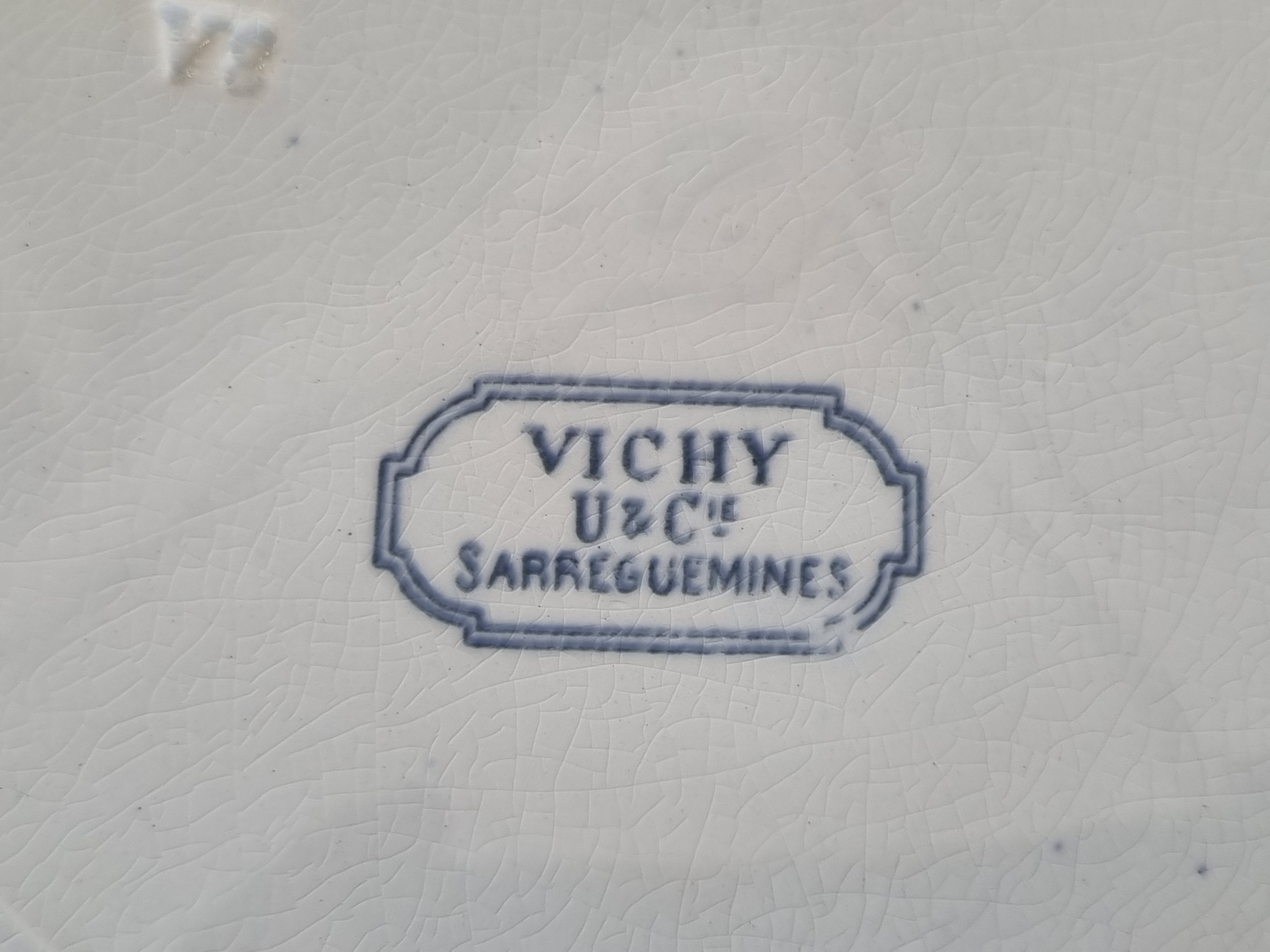 Sarreguemines Vichy plat dinerbord 24 cm