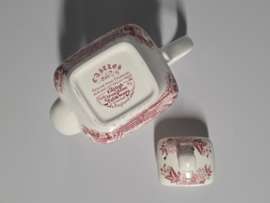 Engels rood English Ironstone Tableware EIT ontbijtservies 6 personen (kasteel)