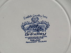 Engels blauw Mix & Match Set 6x dinerbord 24 - 25,5 cm