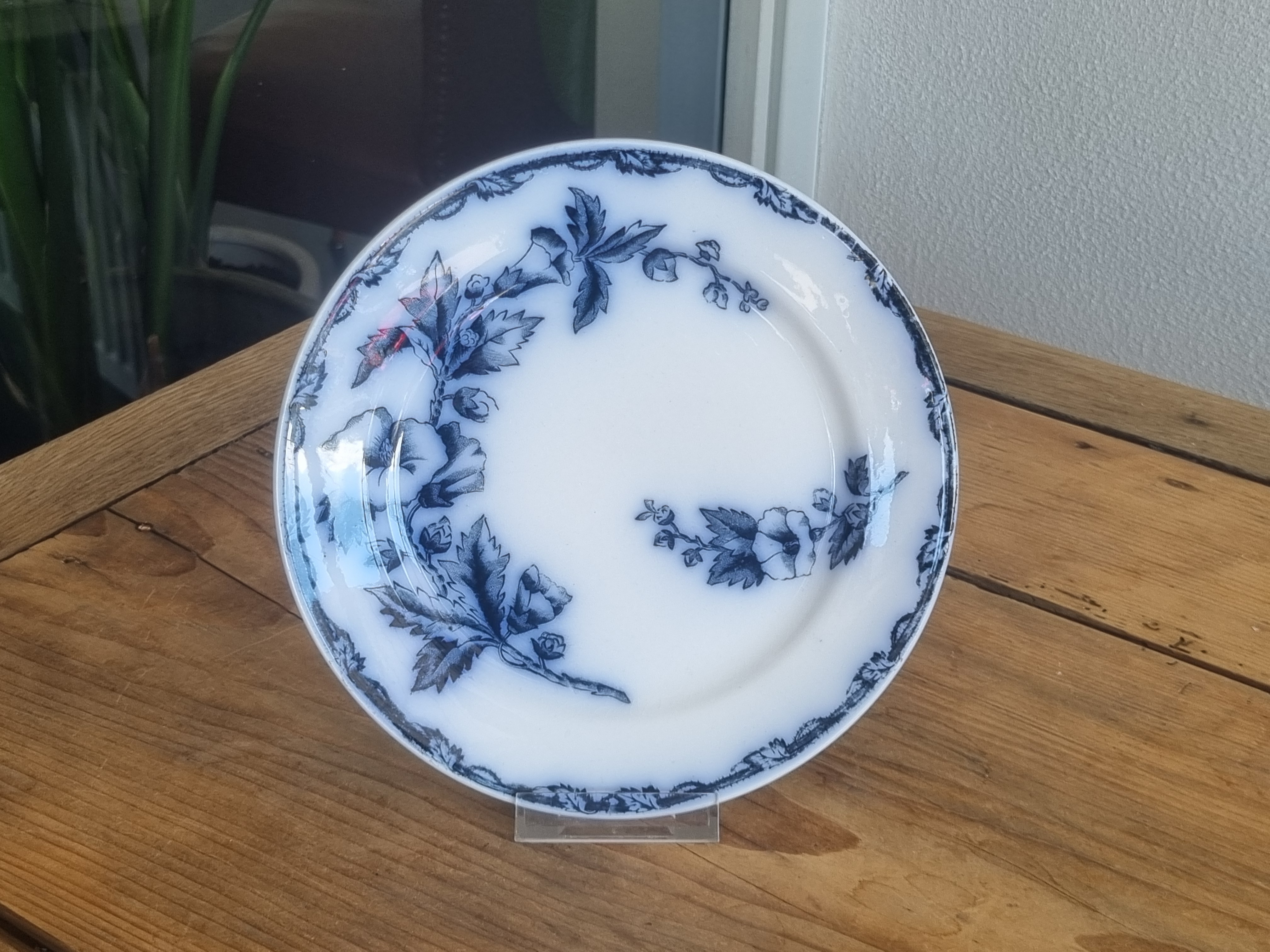 Societe Ceramique Etruria vloeiblauw ontbijtbord 20 cm