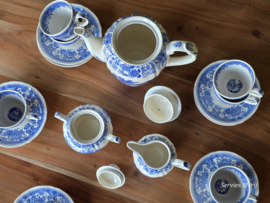 Villeroy en Boch Burgenland blauw koffieservies 8 personen