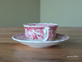 Copeland Spode's Pink Rhine koffie of thee kop en schotel