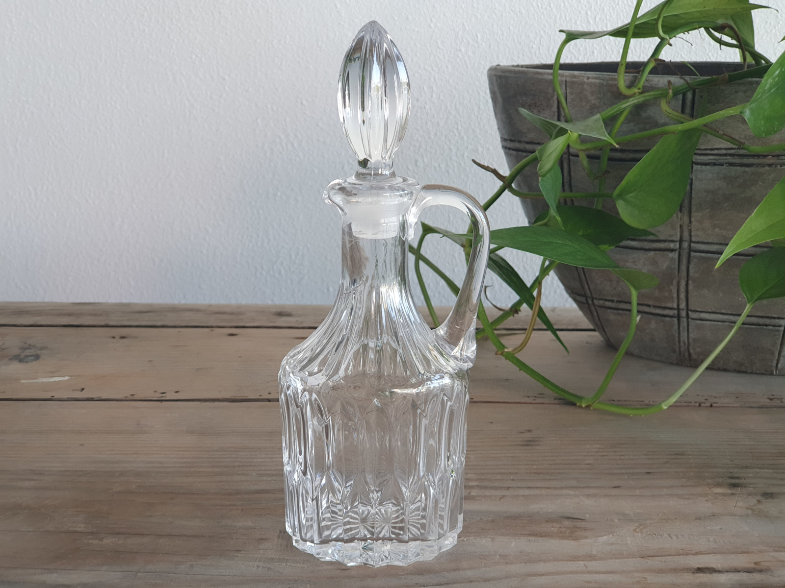 Glas Vintage set 4x kleine Karaf