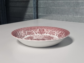 Engels rood Olde Country Castles diep bord 20,5 cm