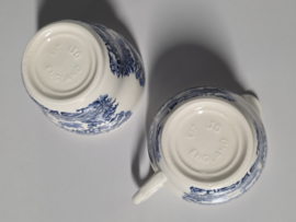 Engels blauw English Ironstone Tableware EIT roomstel (brug)