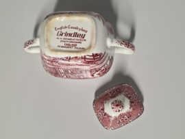 Engels rood Grindley Country Inns Suikerpot met oren