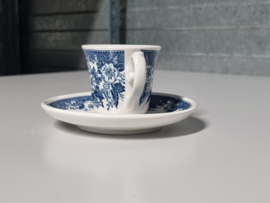 Villeroy en Boch Balmoral blauw Espresso Kop en Schotel