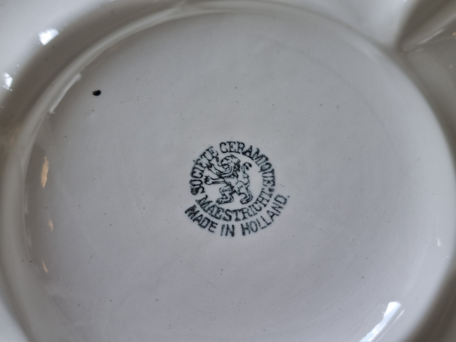 Societe Ceramique wit Vakkenschaal Snackschaal 32 cm