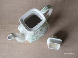 Engels groen Historical Ports koffiepot theepot