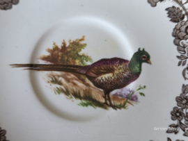 Engels Palissy Game Series set 4x koffie kop en schotel (afb. fazant - snip)