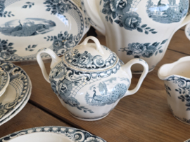 Peacock groen Societe Ceramique Ontbijtservies 6 personen