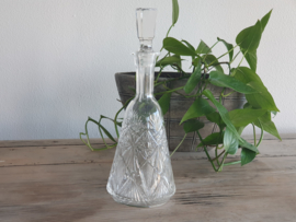 Glas Vintage Karaf geslepen glas (4)