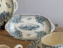 Peacock groen Societe Ceramique Ontbijtservies 6 personen