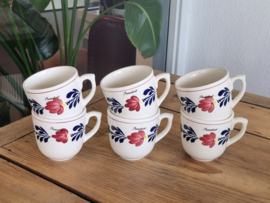 Boerenbont Boch set 6x Beker, Mok met oor
