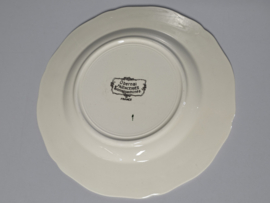 Frans Sarreguemines Obernai onbijtbord 21,5 cm (kerk)