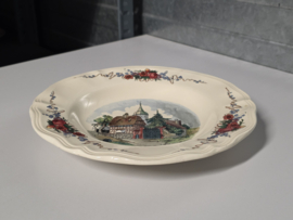 Frans Sarreguemines Obernai diep bord 23 cm (poort)