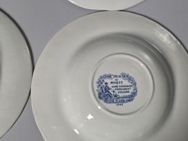 Engels blauw Mix & Match Set 6x diepe borden 25 - 25,5 cm