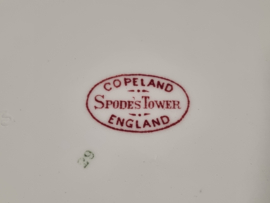 Engels Copeland Spode's Tower rood Plat Dinerbord 26,5 cm