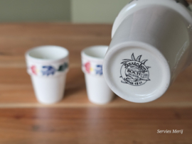 Boerenbont Boch set 3x mini-bekertje 0,10 cl met geurkaars in cadeauverpakking (groen)