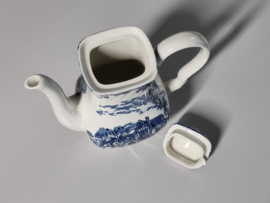 Engels blauw Myott's Country Life Koffiepot 21,5 cm