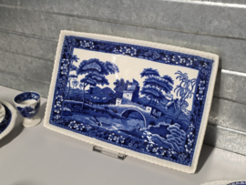 Engels Copeland Spode's Tower  blauw Ontbijtservies 6-pers