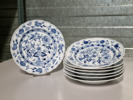 Zwiebelmuster Huttensteinach set 7x bord 19 cm