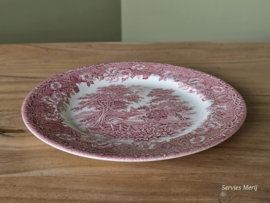 Engels rood English Ironstone Tableware EIT dinerbord 24,5 cm (hooiwagen)