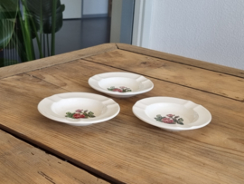 Wedgwood Moss Rose set 3x Asbakje (gladde rand)