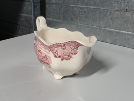 Engels rood  Johnson Bros Old Britain Castles sauskom met oor