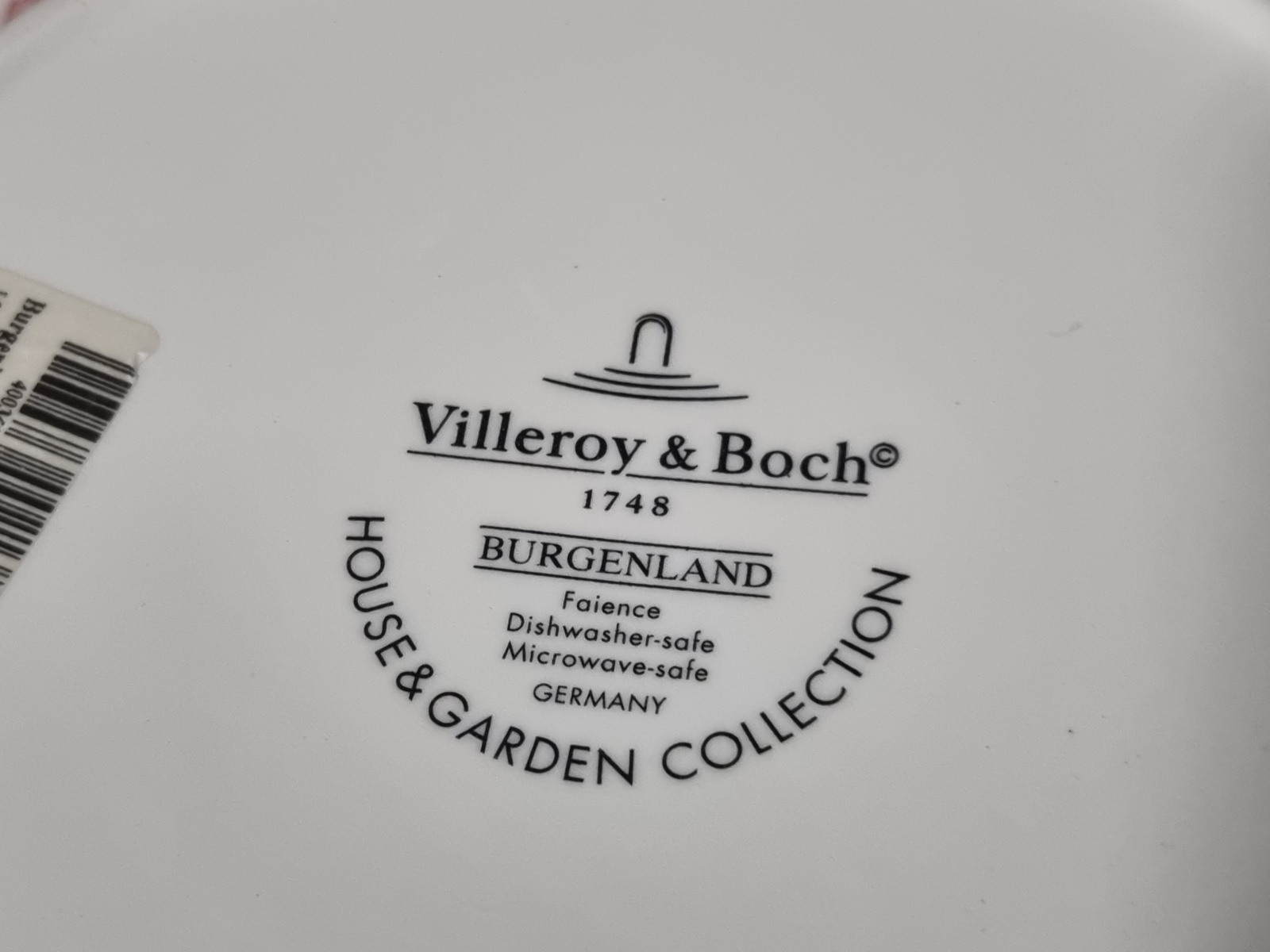 Villeroy en Boch Burgenland rood grote Dekschaal Terrine mét uitsparing lepel