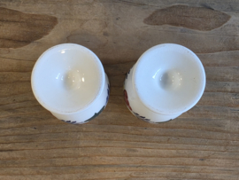 Boerenbont Boch set 2x Eierdopje op voet (nieuwste Boch)