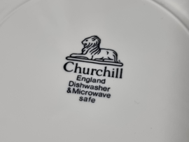 Engels blauw Churchill plat dinerbord 24 cm