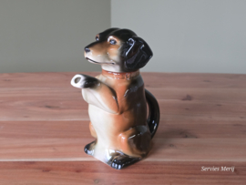 Aardewerk Duitse Theepot Hond bruin