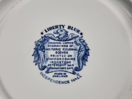 Engels blauw Liberty Blue plat dinerbord 25 cm